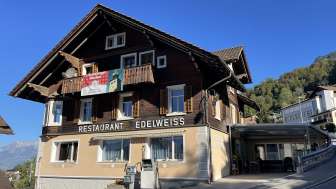 Aussenaufnahme des Restaurant Edelweiss