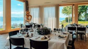 Eventlocation mit Aussicht auf den Zürichsee im Landliebe Frohberg