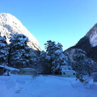 Camping Landquart im Winter