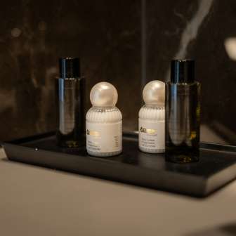 Bathroom details at Grand Casino Hotel Liechtenstein