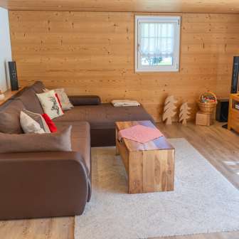 Sofa with TV