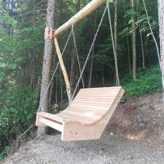 Wooden swing