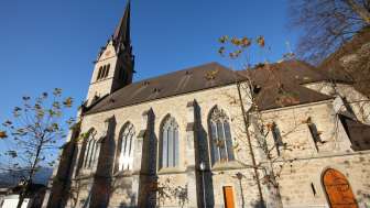 Exterior view of the parish church of St. Fridolin