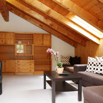 Wohnraum Ferienwohnung Beck Bärgtälli