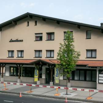 Aussenansicht des Landhaus Boutique Motel