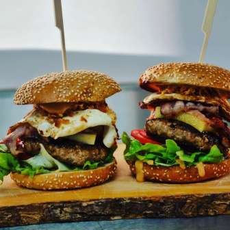 Homemade burger