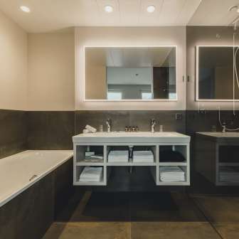 Badezimmer im Central by Hotel Residence