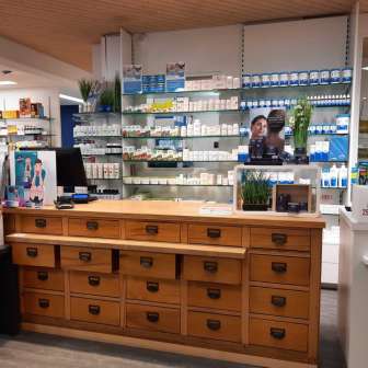 Apodro Drugstore Interior Apothecary Cabinet