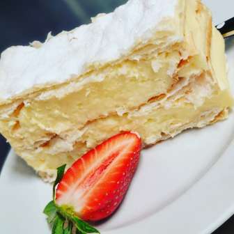Homemade cream cakes