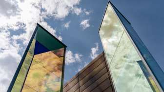 Two light prisms by Heinz Mack