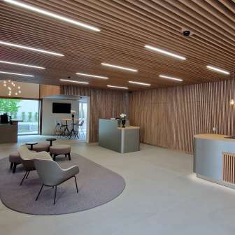 Bank in Eschenbach from the inside