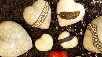 white hearts