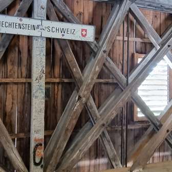 Detail of the interior construction of the bridge
