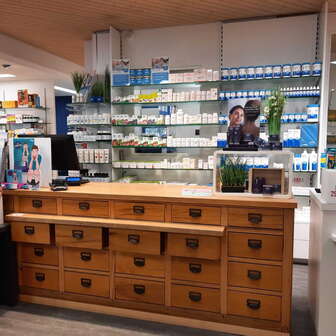 Apodro Drugstore Interior Apothecary Cabinet